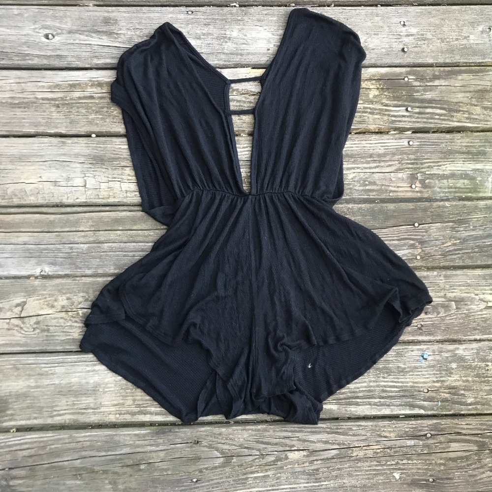 South Moon Under Black Romper/ Coverup